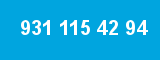 931 115 42 94 931 115 42 94